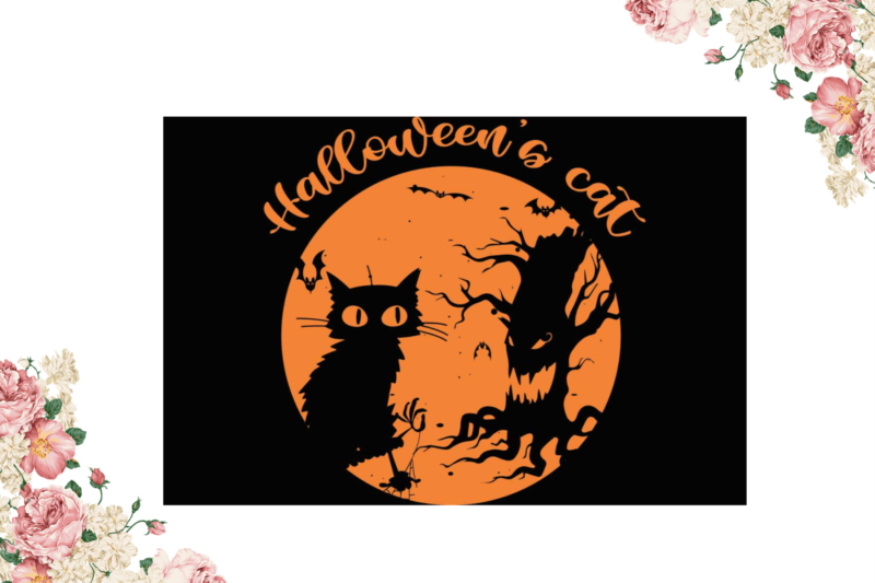 Halloween Cat Gifts Diy Crafts Svg Files For Cricut, Silhouette Sublimation Files