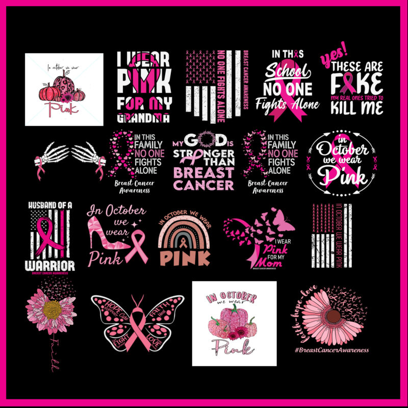 40 Bundle Breast Cancer, Breast Cancer Svg Bundle, Cancer Awareness Svg, Breast Cancer Png , Cancer Awareness , Cancer Ribbon Png, Hope Png, Sunflower Pink Png, October Png, Cancer Ribbon