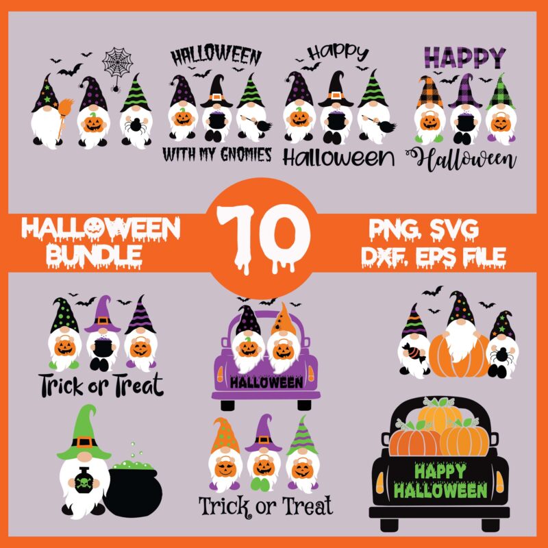 Bundle Halloween Gnome Png, Halloween Gnome, Halloween Gnome png, Gnome Png, Gnome vector, Gnome ghost, Gnome halloween, Gnome Svg, Gnome Halloween Svg