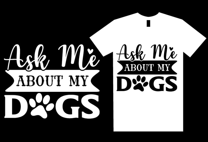 Dog SVG T shirt Design Template - Buy t-shirt designs