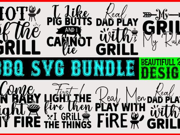 Bbq svg t shirt design bundle