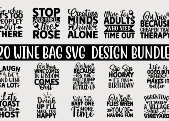 Wine Bag SVG Design Bundle