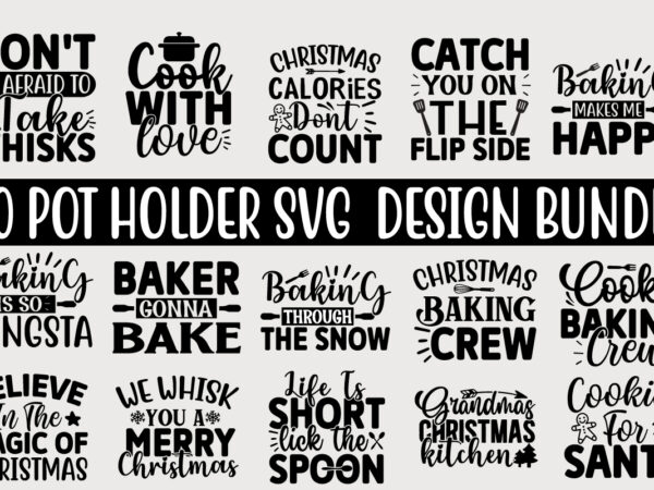 Pot holder svg design bundle