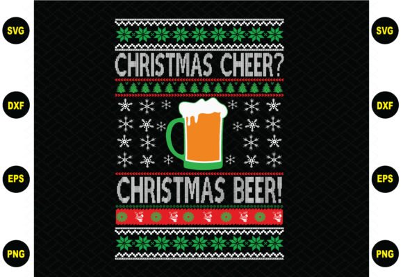 Christmas cheer christmas beer svg t shirt vector file