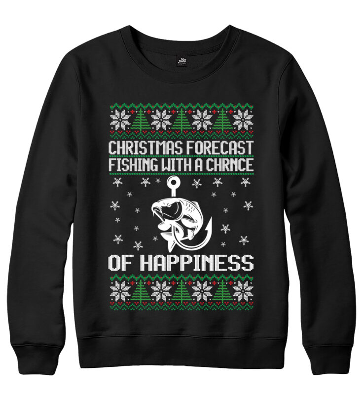 Christmas Forecast Fishing Sweater