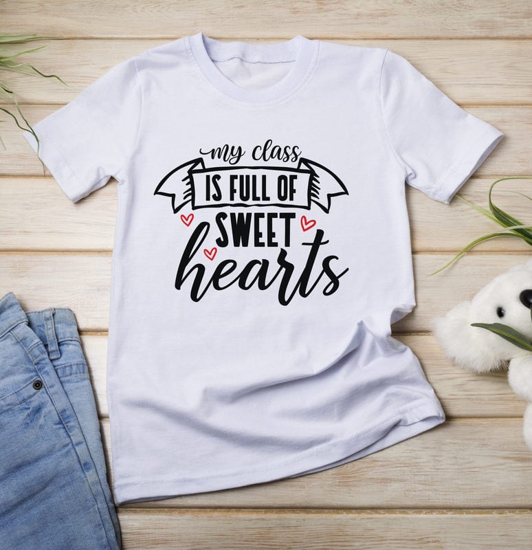 My Class Is Full Of Sweet Hearts - Buy t-shirt designs