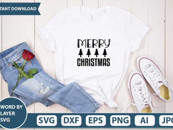 Merry christmas svg vector for t-shirt