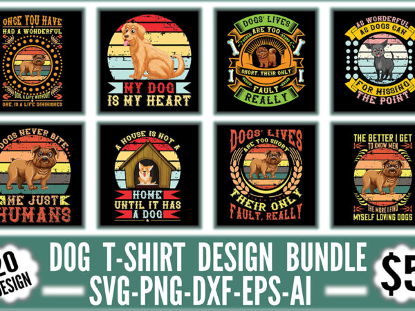 Dog t-shirt design bundle