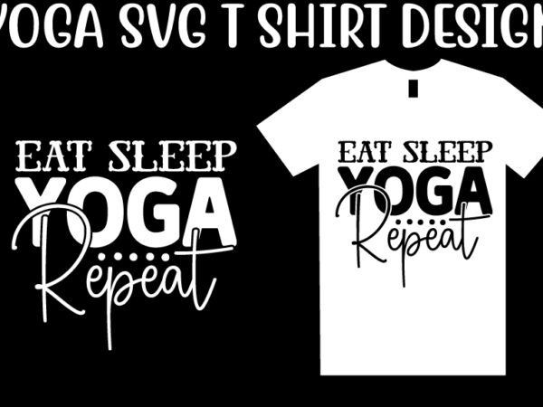 Yoga svg t shirt design template