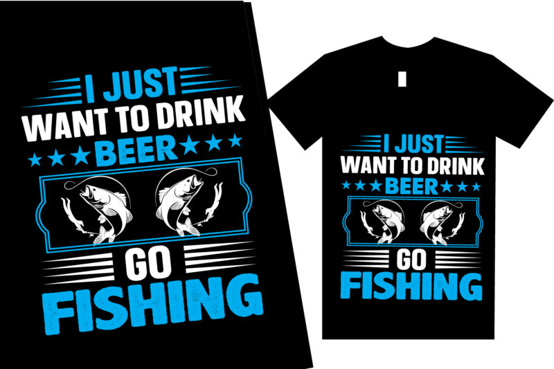 Fishing T shirt Design Template