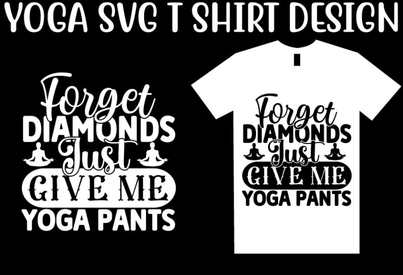 Yoga SVG T shirt Design Template