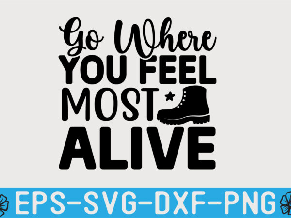 Hiking svg t shirt design template