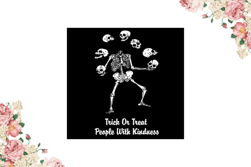 Halloween Night, Trick Or Treat People With Kindness Diy Crafts Svg Files For Cricut, Silhouette Sublimation Files