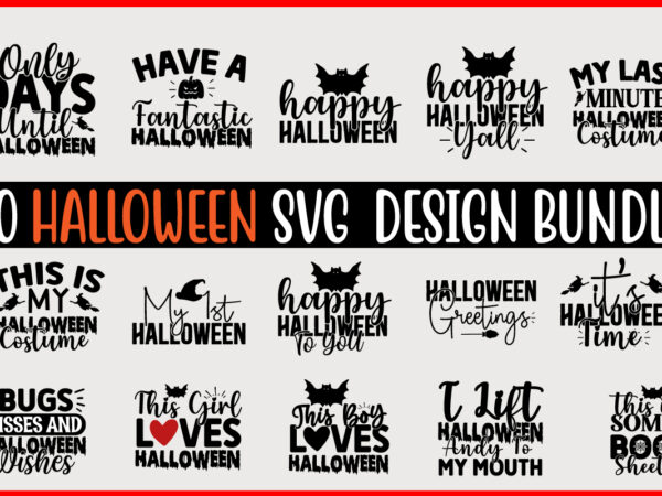 Halloween svg design bundle