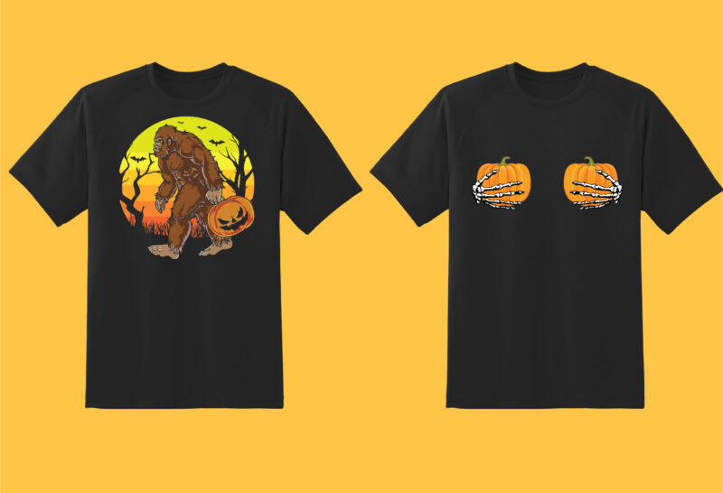 Halloween Big Bundle Part 1 – 80 Tshirt Designs – 90% OFF