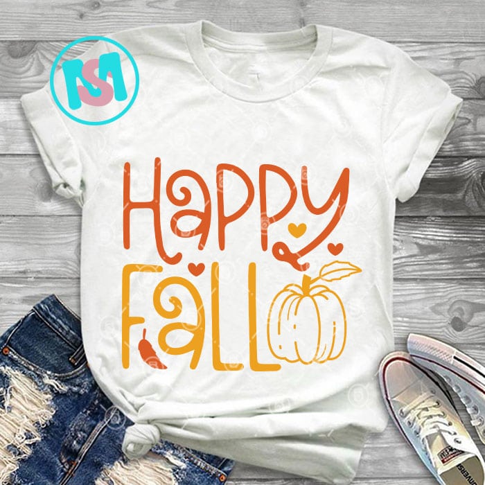 Happy Fall svg | Fall svg bundle hand lettered | autumn svg | thanksgiving svg | hello fall svg | pumpkin svg | fall shirt svg | fall sign svg png