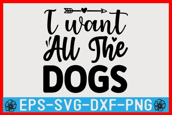 Dog SVG T shirt Design Template