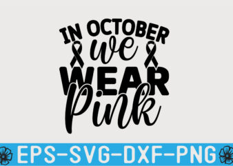 Breast Cancer SVG Design Template