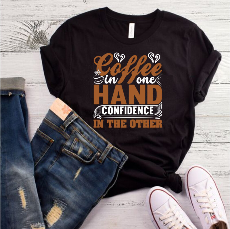 Best Selling Coffee T-Shirt Designs Bundle for commercial use.