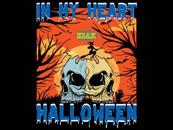 Skull in my heart halloween svg, in my heart halloween, skull, halloween tshirt design, halloween, devil vector illustration, halloween death, pumpkin scary svg, halloween party svg, pumpkin horror svg, spooky,