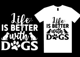 Dog SVG T shirt Design Template