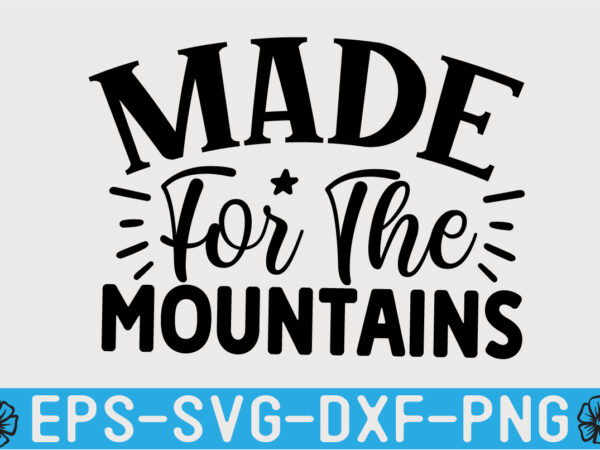 Hiking svg t shirt design template