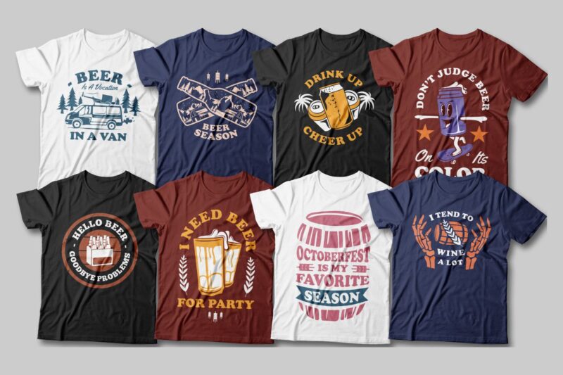 Oktoberfest t-shirt designs quotes bundle, Beer quotes, party ...