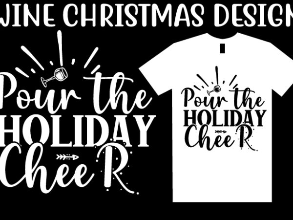 Wine christmas svg t shirt design