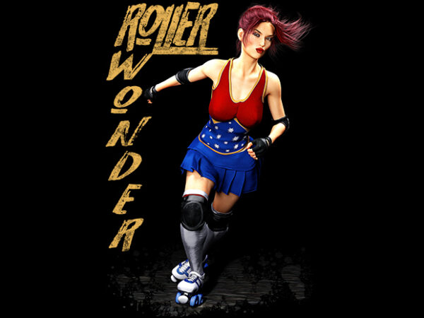 Roller wonder t shirt design online