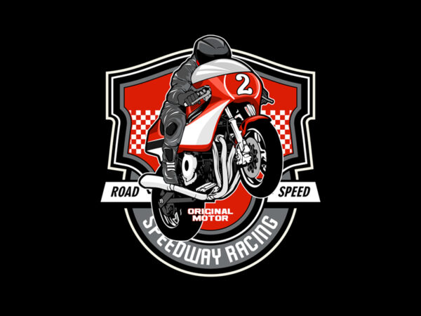 Speedway racing t shirt template vector