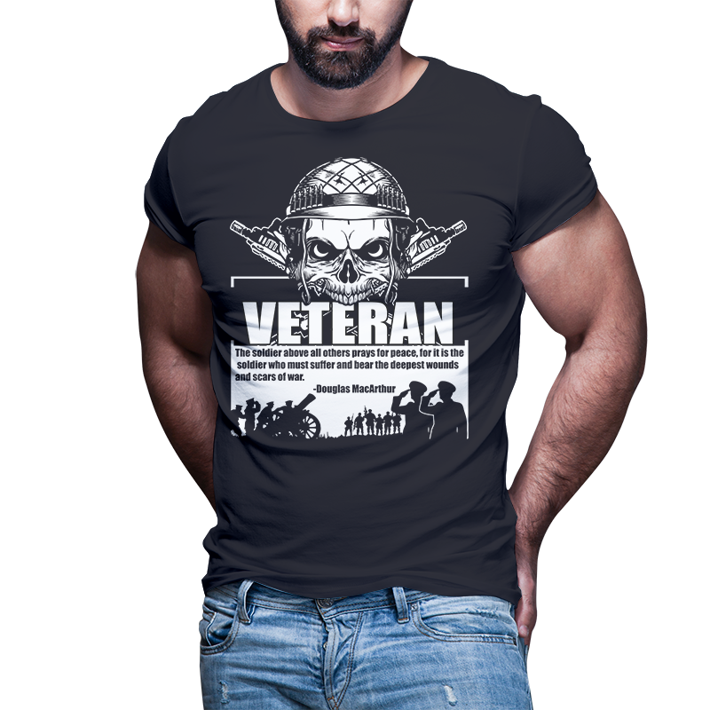 54 American Veteran Skull bundle t shirt template