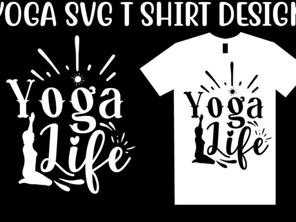 Yoga svg t shirt design template