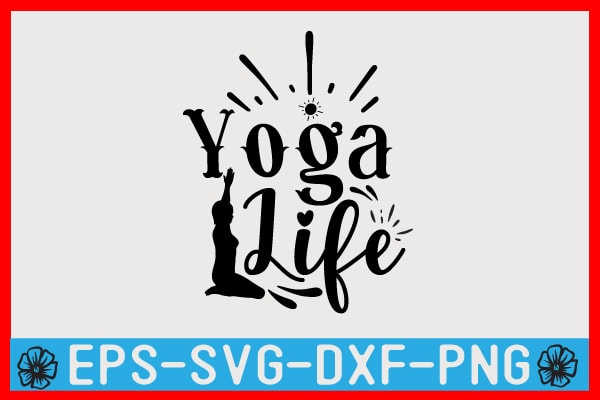 Yoga SVG T shirt Design Template