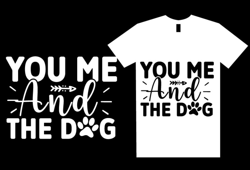 Dog SVG T shirt Design Template