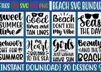 Beach svg bundle t shirt template