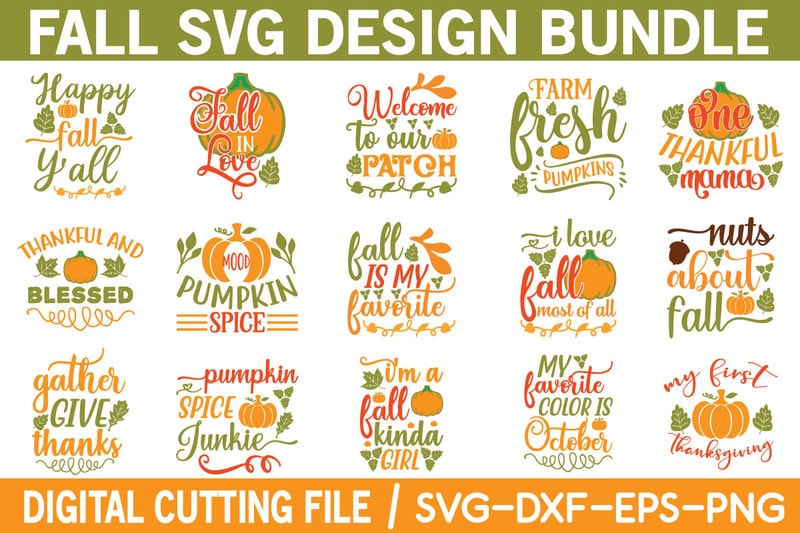 Fall svg bundle t shirt graphic design - Buy t-shirt designs