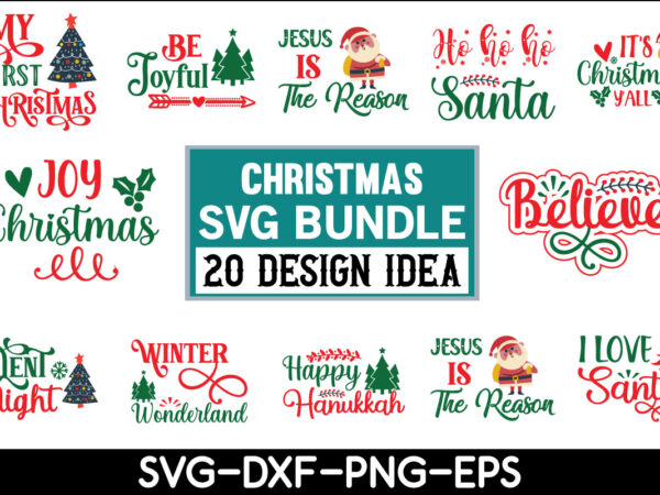 Christmas svg bundle t shirt vector file