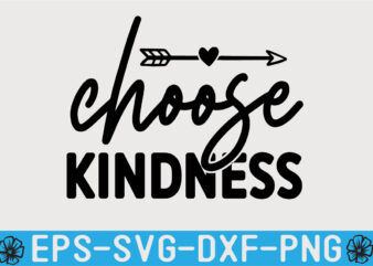 Kindness SVG T shirt Design Template