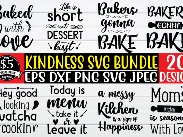 Kindness svg bundle t shirt template