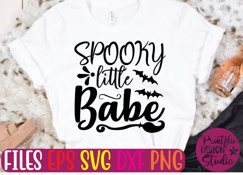 spooky little bade graphic t shirt