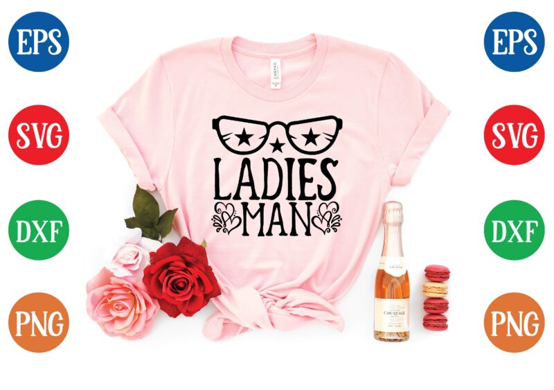 Ladies man graphic t shirt