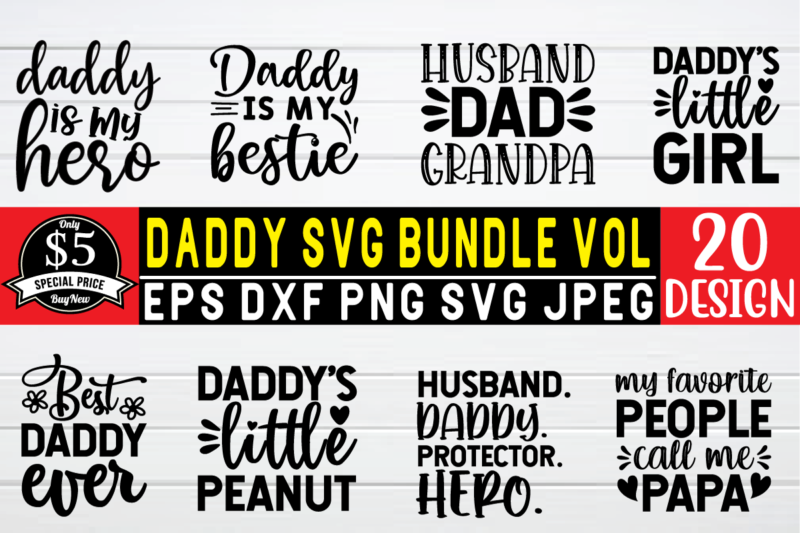 Daddy svg bundle graphic t shirt