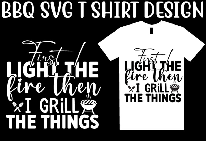 BBQ SVG T shirt Design Bundle