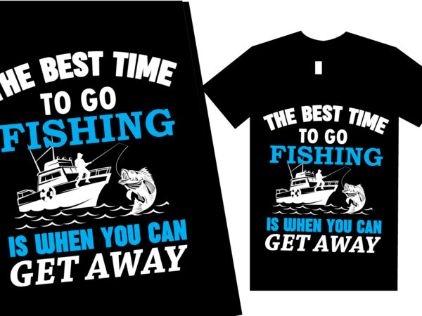 Fishing t shirt design template