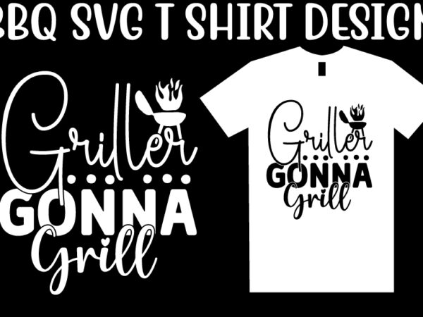 Bbq svg t shirt design template