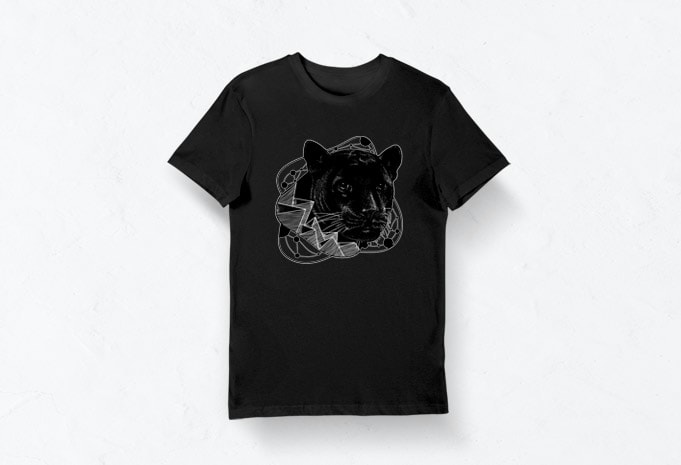 Artistic T-shirt Design - Animals Collection: Panther - Buy t-shirt designs
