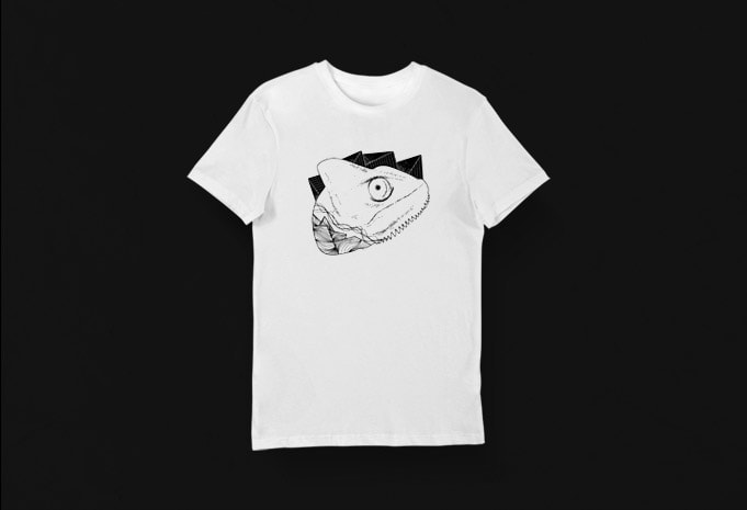 Artistic T-shirt Design - Animals Collection: Chameleon - Buy t-shirt ...
