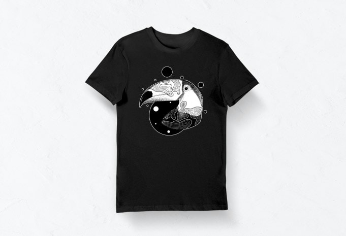 Artistic T-shirt Design – Animals Collection: Toucan