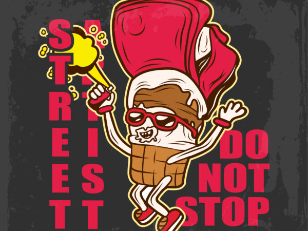 Street artist ice cream street artist, t-shirt design