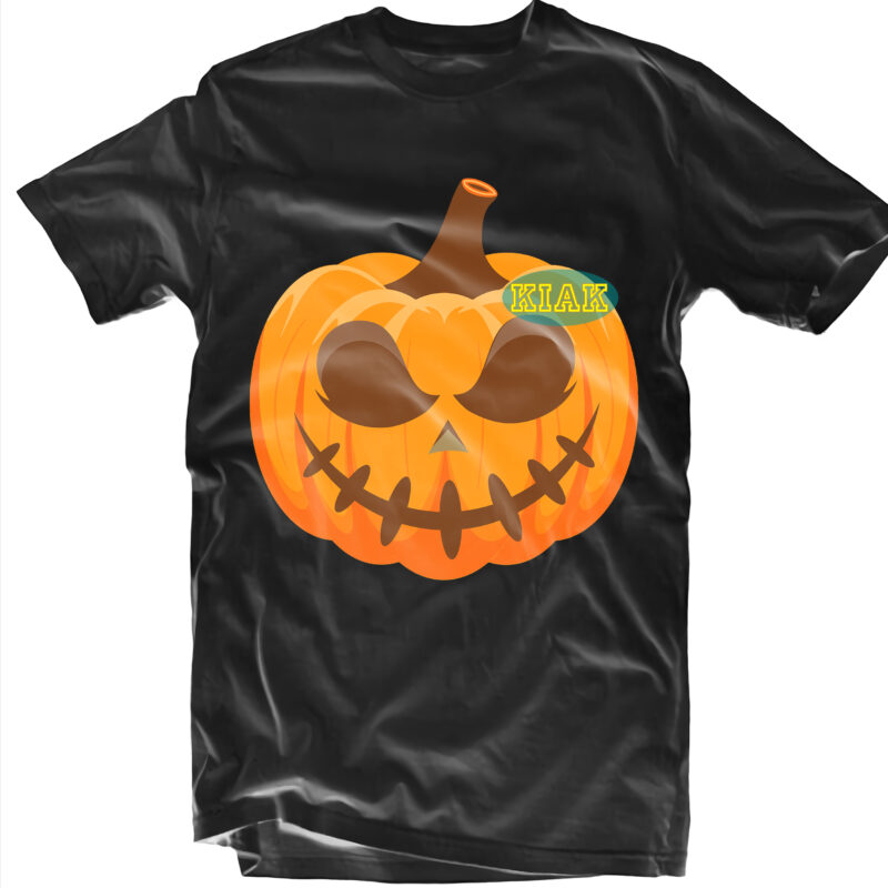 Halloween t shirt design, Scary Pumpkin Svg, Horror Pumpkin Svg ...